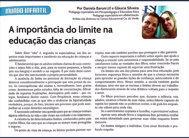 A importância do limite na educação das crianças
